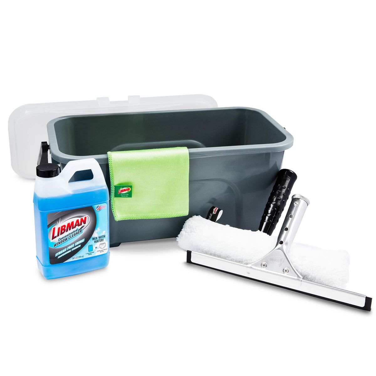 Window Cleaning Kit (Pack of 2) by LIBMAN COMMERCIAL – Poly, Gray, Pack of 2, Model 1065