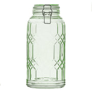Bleeker Glass Canister by 10 Strawberry Street – Large, Set of 2, 91.0 fluid_ounces, Glass, Sage Green, Pack of 2