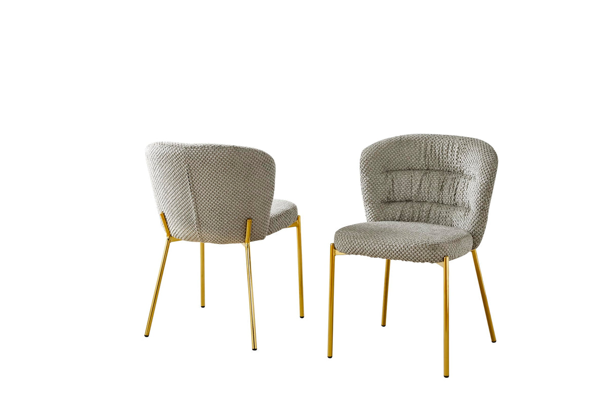 Best Quality Furniture Gray / Gold / Contemporary / 1 Chairs