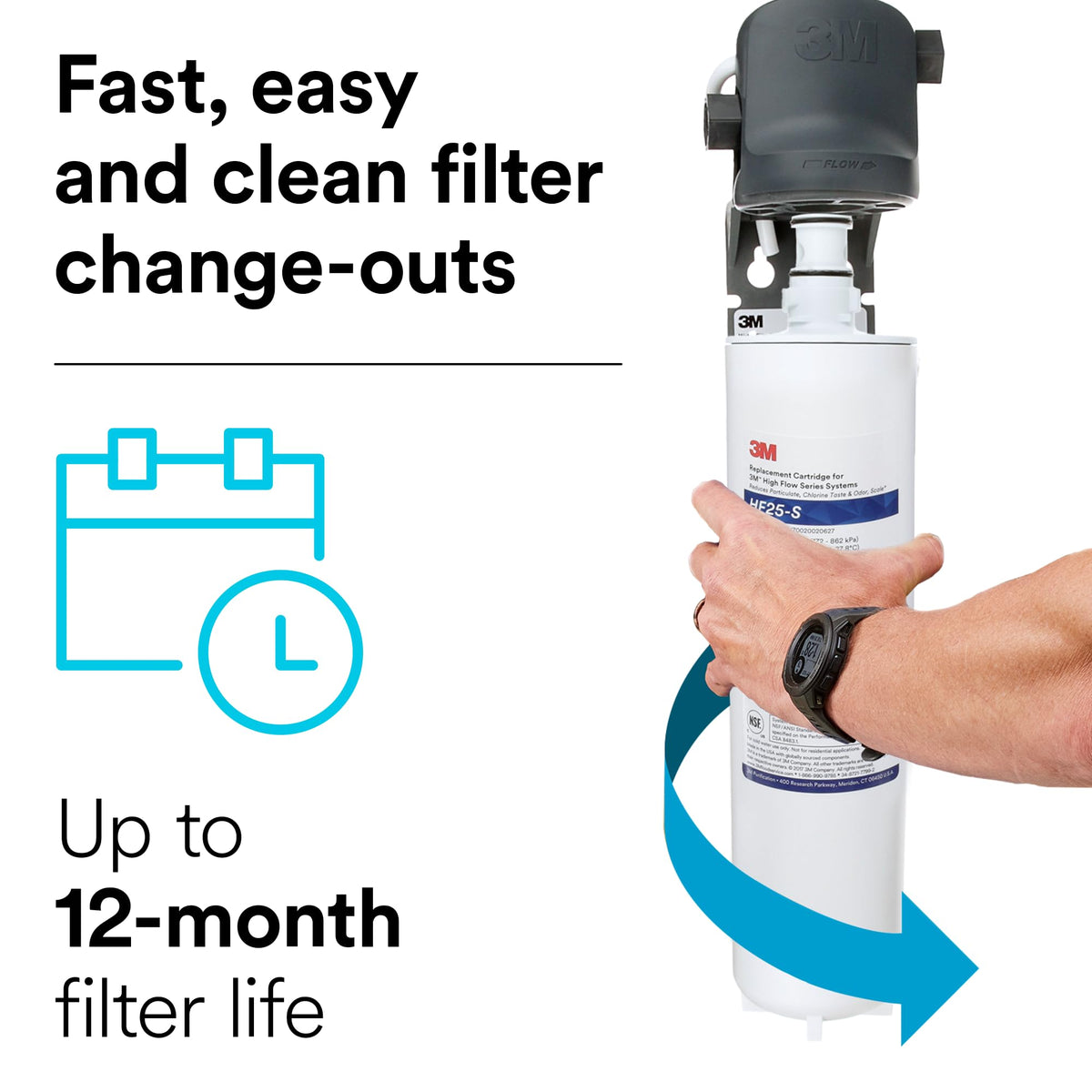 3M 1 / 1 Count (Pack of 1) / ICE125-S System Water Filters