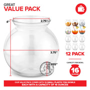 Stock Your Home 6 Pack / Clear / Compact Bowls