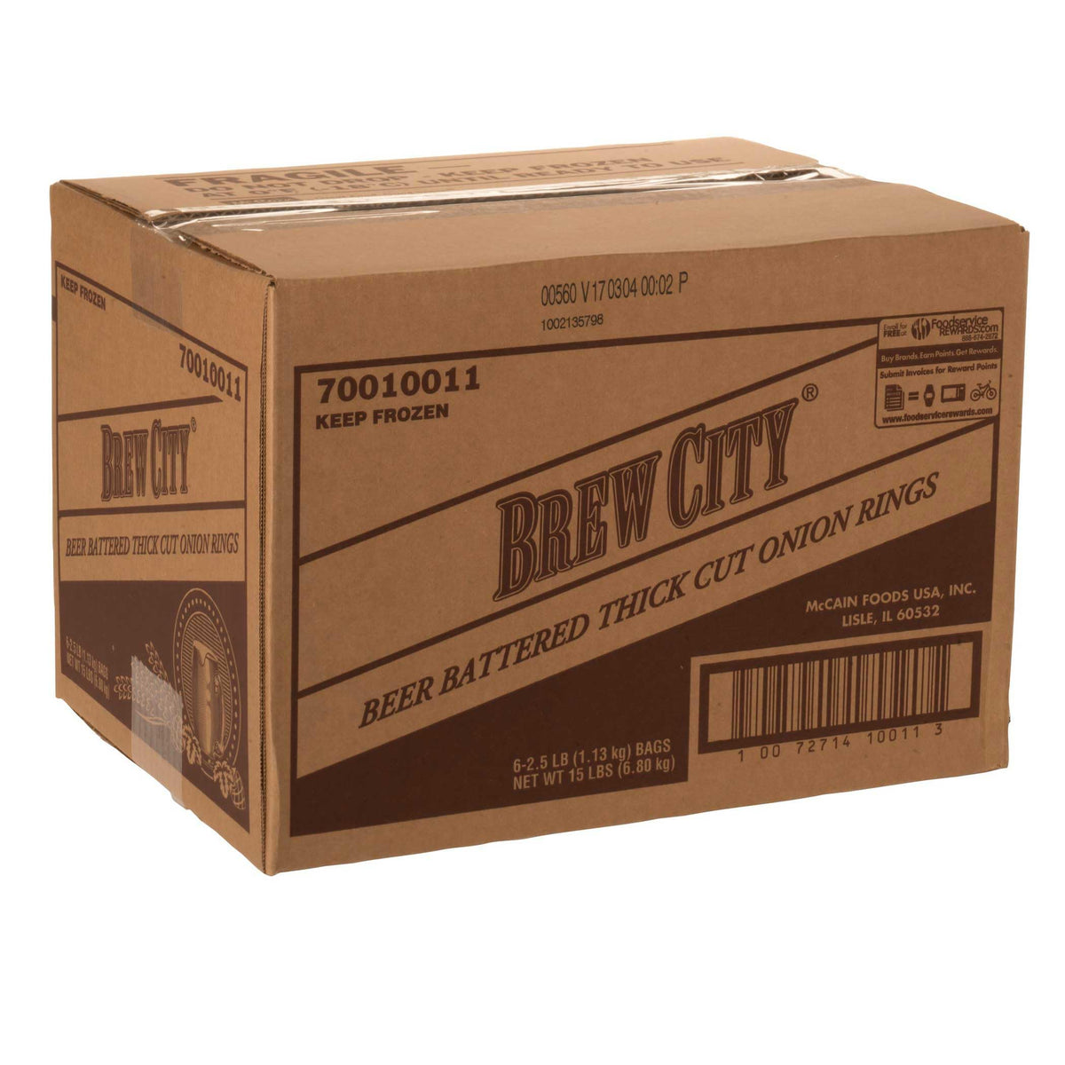 Brew City Beer Battered Thick Cut Onion Ring by McCain – Pack of 6