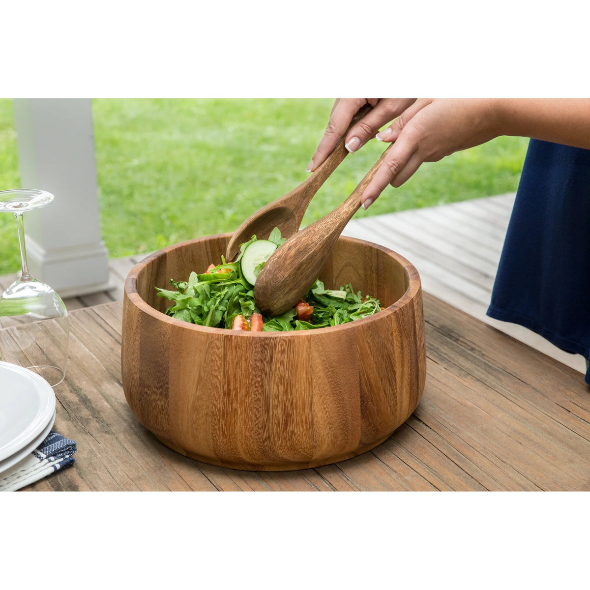 Ironwood 28251 Salad Bowl, 4.75 qt., Brown - photo 3