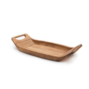 Ironwood 28337 Room Service Tray, 9" x 18", Brown