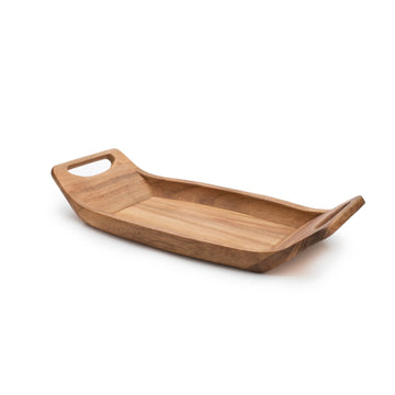 Ironwood 28337 Room Service Tray, 9" x 18", Brown