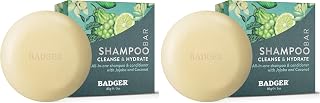Badger Jojoba & Baobab Conditioning Shampoo Bar, Natural Vegan Hair Bar, 3 oz (Pack of 2)