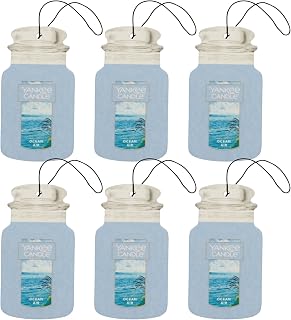 Yankee Candle Paper Car Jar, Ocean Air, 1 CT (Pack of 6)