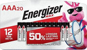 Energizer MAX AAA Batteries (20 Pack), Triple A Alkaline Batteries