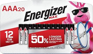 Energizer MAX AAA Batteries (20 Pack), Triple A Alkaline Batteries