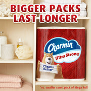 Ultra Strong Toilet Paper 18 Mega Rolls by Charmin – 242 sheet (Pack of 18), Bamboo, White, Pack of 18, Model 80369893