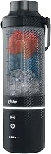 Oster GoMax Portable Blender, 20 oz Cordless Personal Blender for Smoothies & Shakes, USB-C Rechargeable, Anti-Jam Reversible Blade, Leak-Proof Travel Lid, Dishwasher Safe Parts, BPA-Free, Black