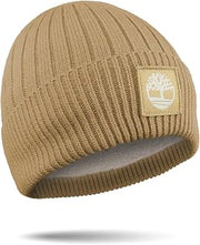Timberland Women’s Rib Core Beanie - Soft Knit Winter Hat, Stretch Fit, Ribbed Texture, Fold-Over Cuff for Cold Weather