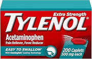 Tylenol Extra Strength Easy to Swallow Acetaminophen Caplets, 200 ct