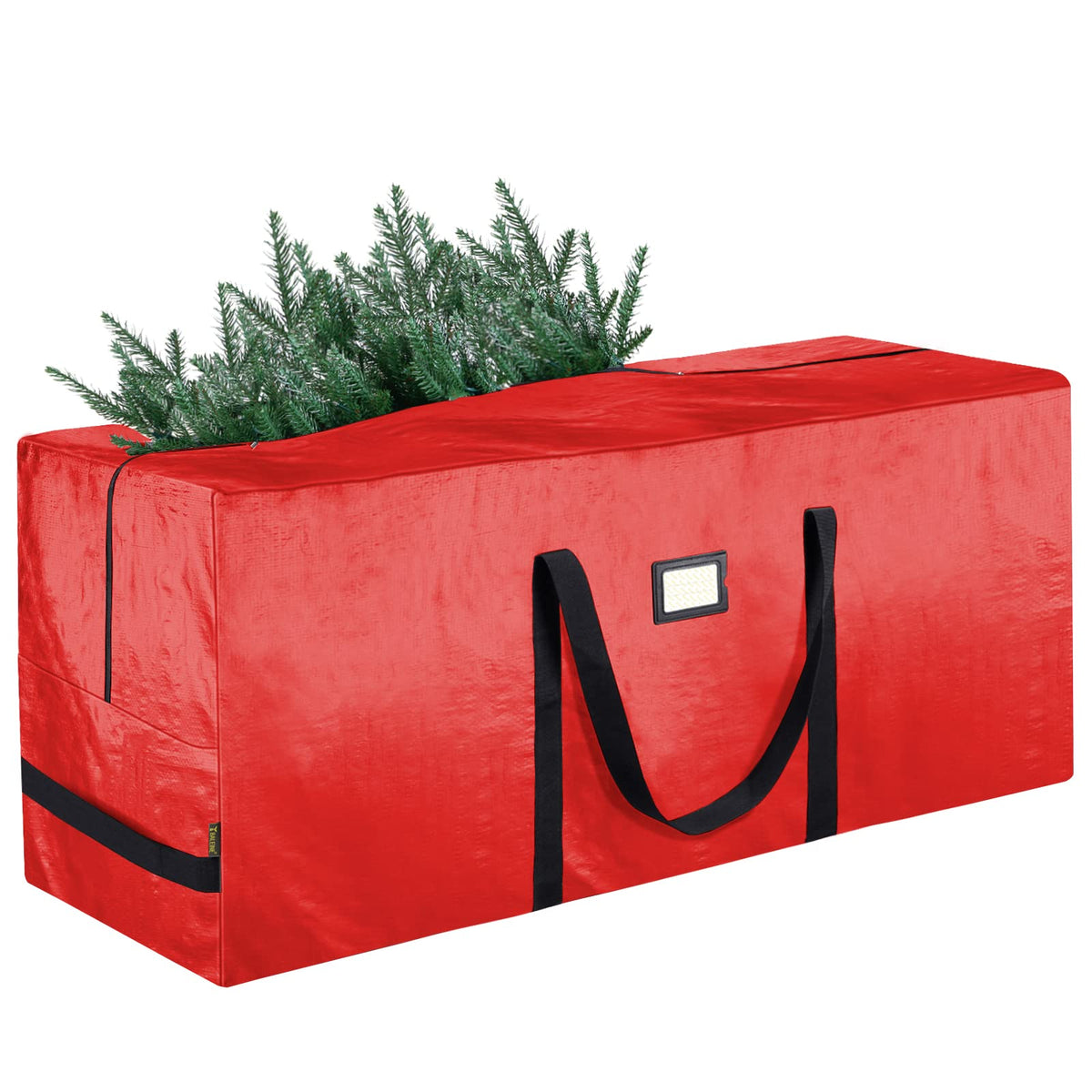Baleine Artificial Tree Storage Bag, 7.5 Foot Capacity, Red