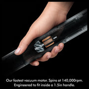 PencilVac Fluffycones Cordless Hard Floor Vacuum by Dyson – Medium, 0.08 gallons, Black/Black, Model SV50