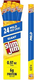 Slim Jim Giant Smoked Jerky Sticks, Mild Flavor, 0.97 oz., 24-ct