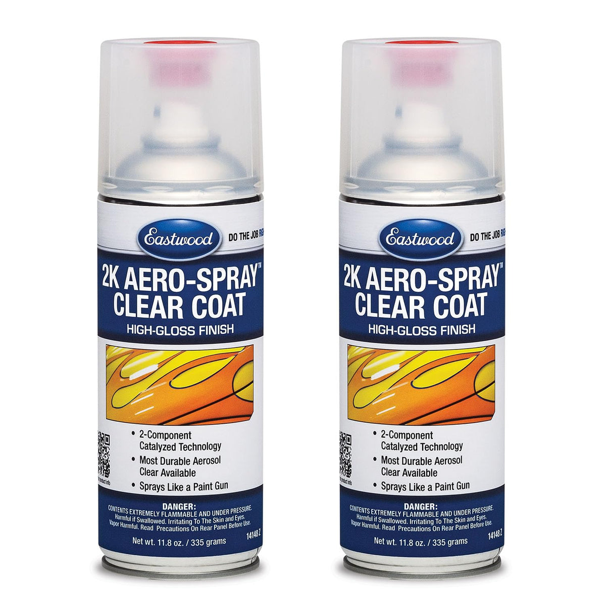 Eastwood 2 / 6 Ounce (Pack of 2) / 2-Pack Gloss Clear Coat Spray Paint
