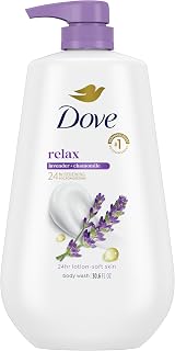 Dove Body Wash Relax Lavender Oil & Chamomile 30.6 oz Pump, Sulfate Free