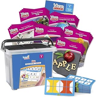 hand2mind VersaTiles Literacy Classroom Set, an Independent Self-Checking & Skill Practicing System (Grade K), Aligned to State and National Standards
