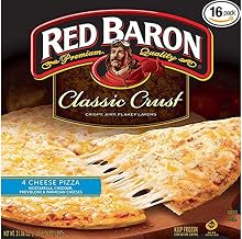 Red Baron Four Cheese Classic Crust Pizza, 21.06 Ounce -- 16 per case.