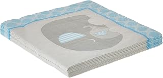 Creative Converting 316935 Luncheon Napkins, 6 1/2" x 6 1/2", Blue