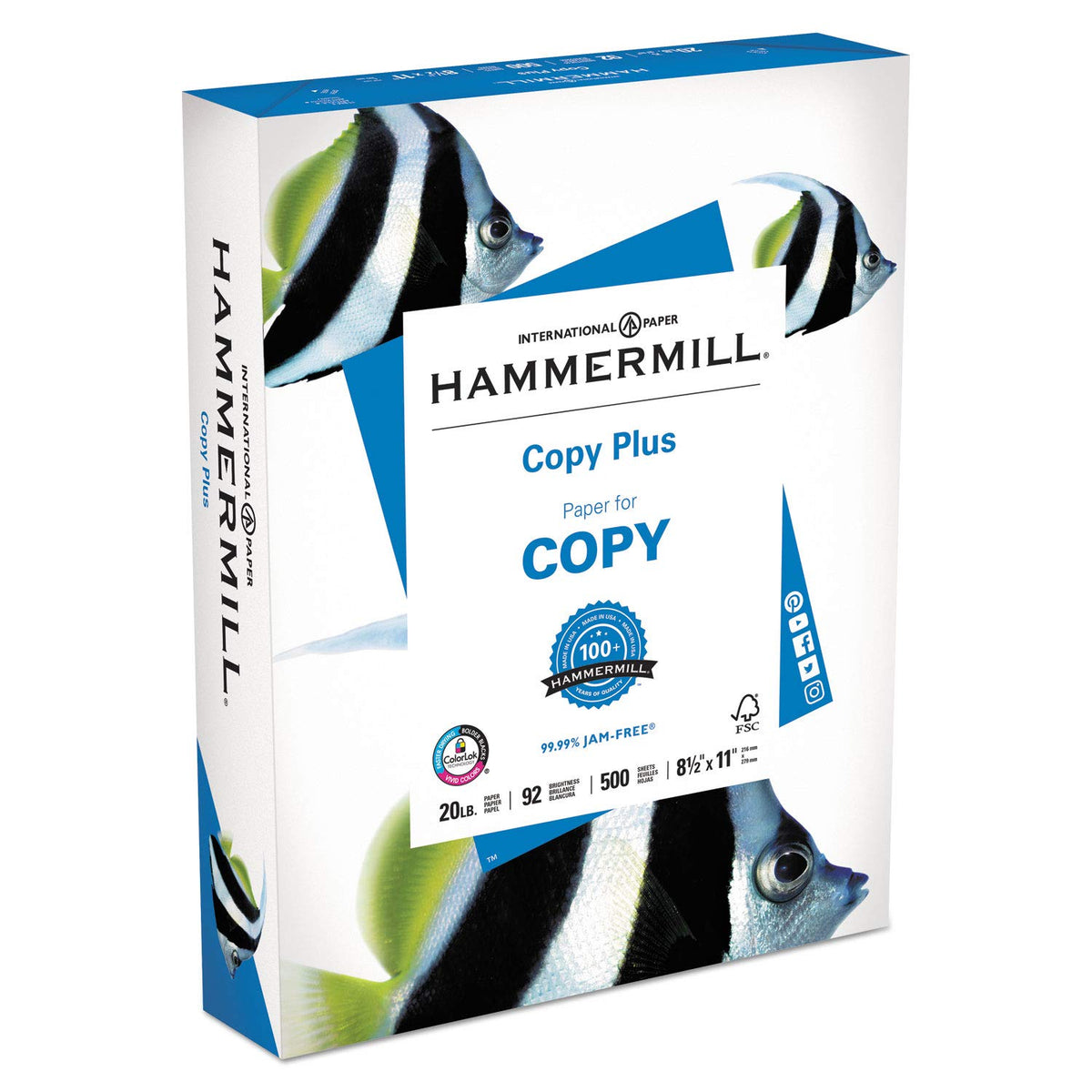 Paper for Copy Copy & Multipurpose Paper by Hammermill – White, Pack of 5000, Model 105007