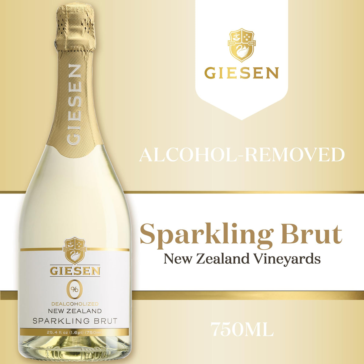 0% Range Mixed Pack 750ml x 6 (1ea) by Giesen – 750ml, pale straw