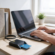 CAC Reader CAC Card Reader DOD USB Access | Compatible with (32/64bit) XP/Vista/ 7/8/10 OS X by Dcolp – 3.15x2.36x0.39 in, black, Model 06S6083213