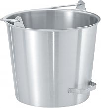 Vollrath Tapered S/S 14.75 Qt. Dairy Pail w/ Side-Tilting Handle