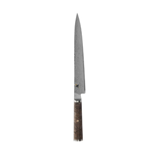 Black 5000MCD67 9.5-inch Slicing Knife by MIYABI – 9.5", MC66 MicroCarbide, Black, Model 34400-243