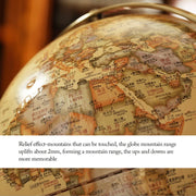 Raised 3D Embossed Lighting Led Lighted Globe Retro Globe(32cm E) by xdgFHsy – One Size, Resin, 32cm E, Model xdgFHsy