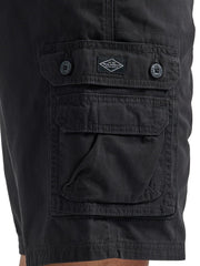 Men's Big and Tall New Belted Wyoming Cargo Short by Lee – 54 Big, Cotton, Black, Model 22833