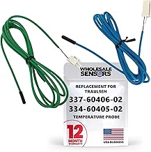 Replacement Traulsen Blue Coil 337-60406-02 & Green Cabinet 334-60405-02 Temperature Probes, 12 Month Warranty & USA Support