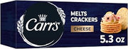 Carr's Crackers, Snack Crackers, Party Snacks, Cheese Melts, 5.3oz Box (1 Box)