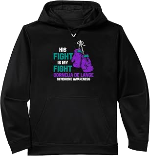 His Fight Is My Fight Cornelia De Lange Syndrome Awareness Performance Hoodie