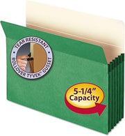SMEAD Drop Front Panel Colored File Pockets (SMD73236)