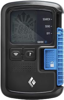 Black Diamond Guide BT Beacon, Avalanche Rescue Transceiver, Bluetooth | 60m circular range, mark/scan functions, auto antenna switch, app settings and updates for backcountry avalanche rescue