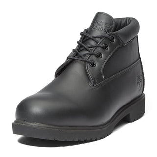 Men's TBL 1973 Newman Mid Lace Up Waterproof Boot by Timberland – 7.5, Leather, Black