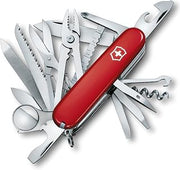 Swiss Champ Swiss Army Knife by Victorinox – 91 mm, Stainless Steel, Red, Model 53501
