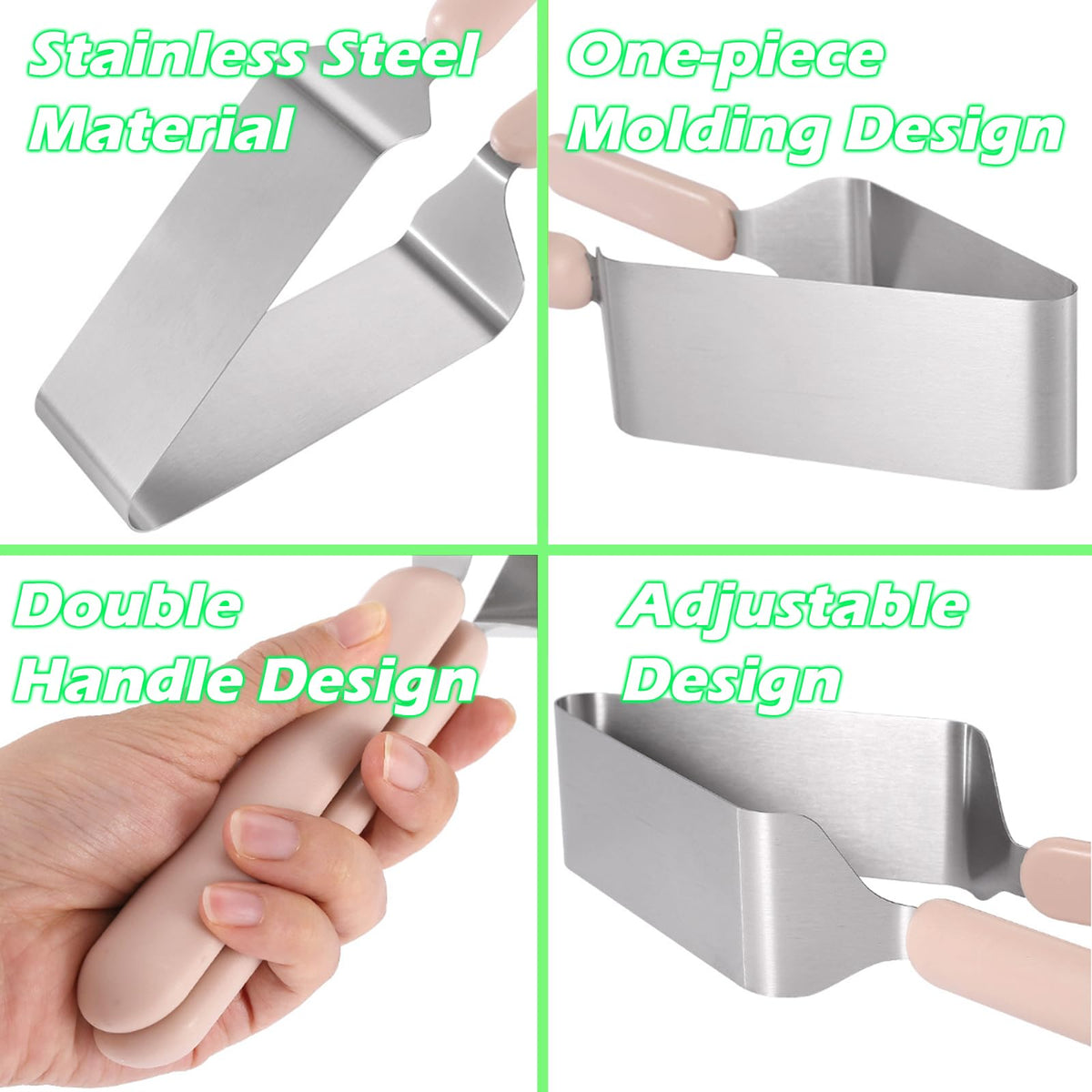 Suuker Cake Divider Tool, Stainless Steel Adjustable Slicer, Silver 5 Inch
