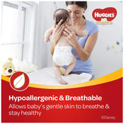 Little Snugglers Baby Diapers by HUGGIES – 52 Count (Pack of 1), Rubber, White