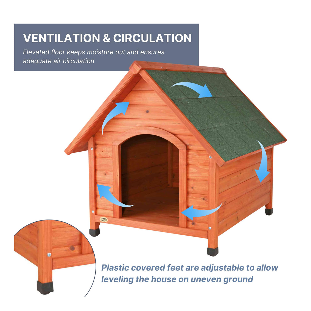 TRIXIE Brown / Medium / Cottage Dog Houses