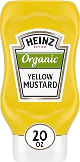 HEINZ Organic Yellow Mustard (20 oz Bottle)