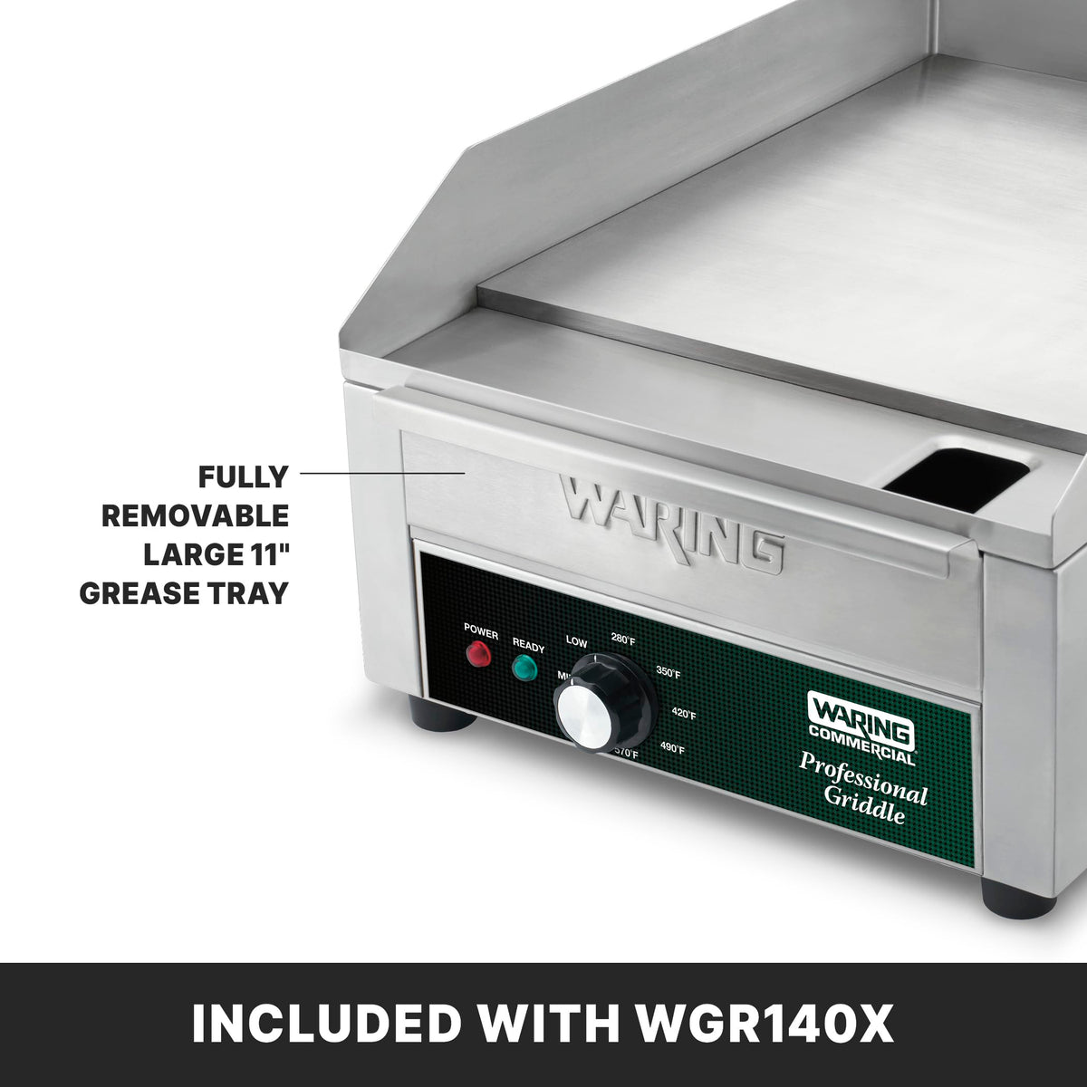 Waring 14 Inch | Model WGR140X / 14 Inch / Silver Commercial Griddles