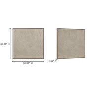 Flutter Painting Canvas Multi-Color by Moe's Home Collection – 1.9"L x 36"W, Canvas, Multi-Color, Model WP-1306-37