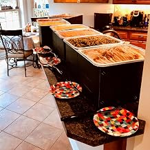 Disposable Wind Blocking Stands – Pack of 30 Elegant Buffet Food Warmers for Catering, Outdoor Parties & Events – Keeps Food Hot or Cold Safely