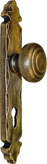 Imex The Fox 76810 Knob – Rustic Brass with Plate, 275 x 45 mm Backset