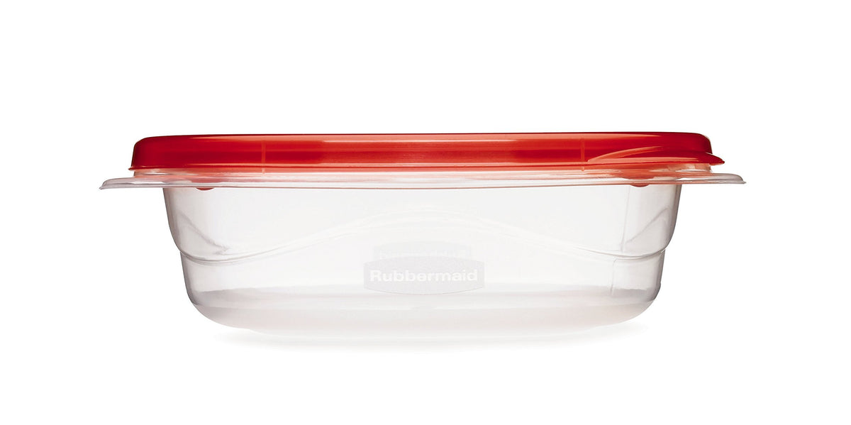 TakeAlongs Square Food Storage Containers by Rubbermaid – 2.9 Cup (2 Pack), 2.9 cups, Plastic, Chili Red, Model FG7F71RETCHIL