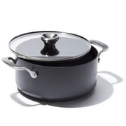 Professional 5QT Stock Pot with Lid by OXO – 5 Quarts, Healthy Ceramic Nonstick, PFAS-Free, Hard Anodized, Stainless Steel, Black, Model CC004744-001