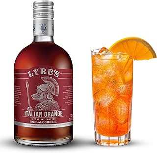Lyre's Lyre’s Italian Orange Aperitif Alternative, Non Alcoholic Spirit | 23.7 Fl Oz bottle; bitter orange-style zero-proof aperitif for Negroni mocktails, Spritzes and alcohol-free cocktails